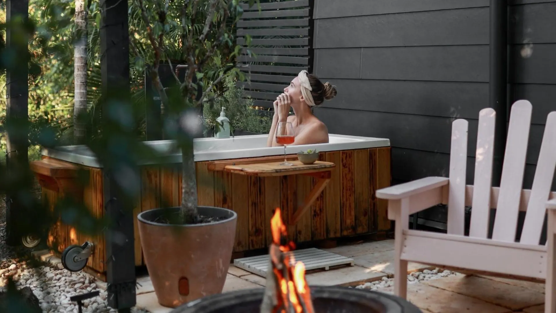 Ferienhaus Stylish Cottage With Outdoor Bath Near Montville Palmwoods